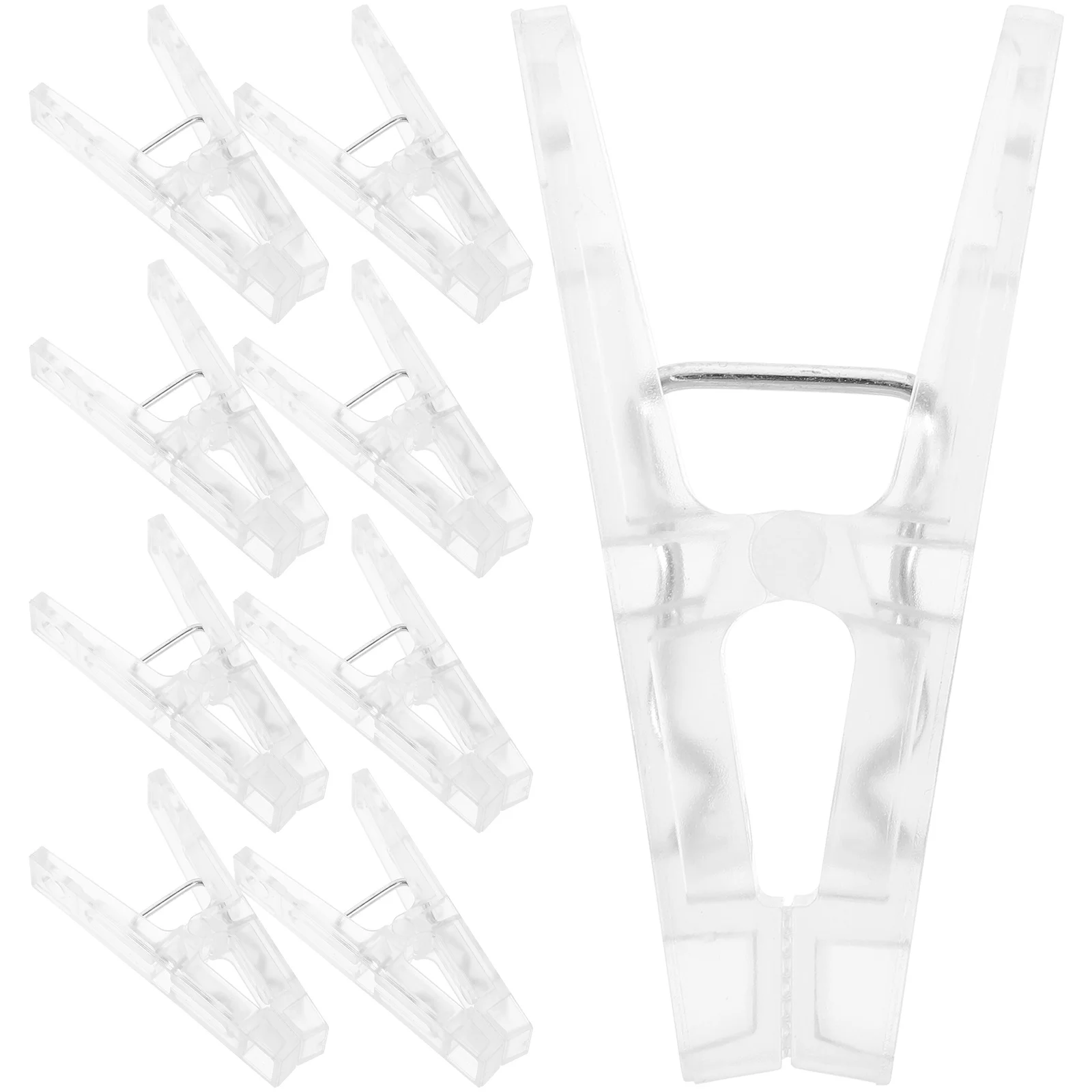 

10Pcs Windproof Clothespins Strong Plastic Clips for Pants Towels Blankets Home Outdoor Use Clothespins for Clothes