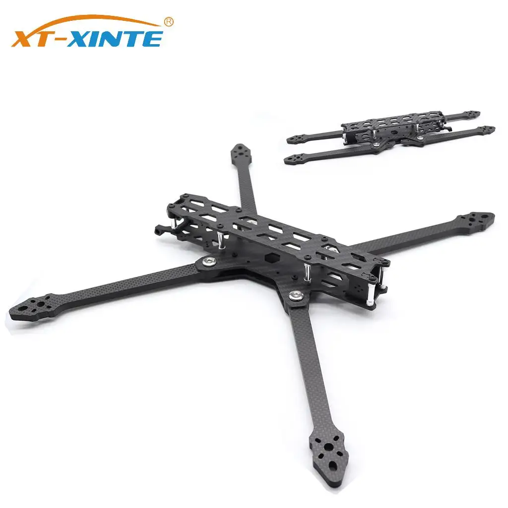 LX10 V2 10inch Foldable Carbon Fiber Frame Kit 405mm Wheelbase 7mm Thickness Arm For FPV Super Long Range Drone RC Quadcopter