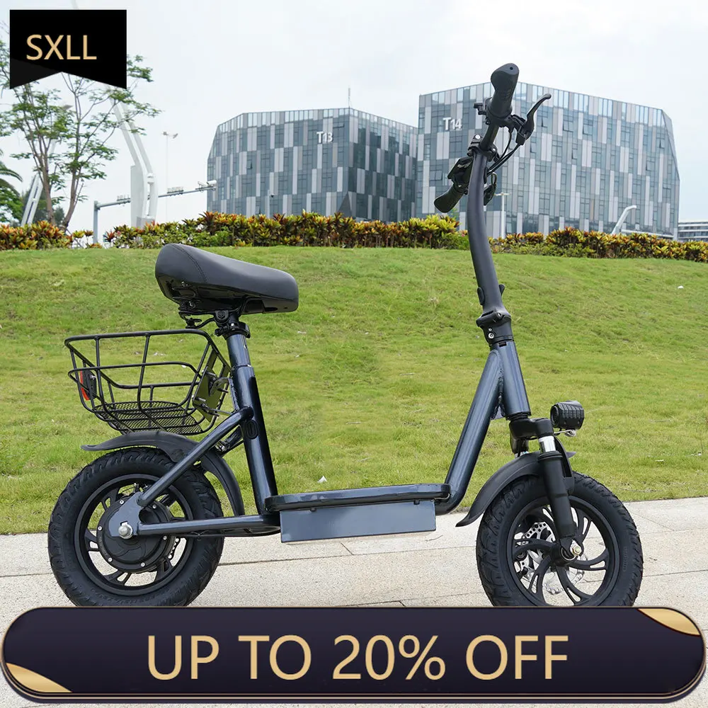 

Складной электрический велосипед SXLL Китайский электрический велосипед с аккумулятором 7,5 Ач, подходит для двухколесных самокатов для взрослых и детей