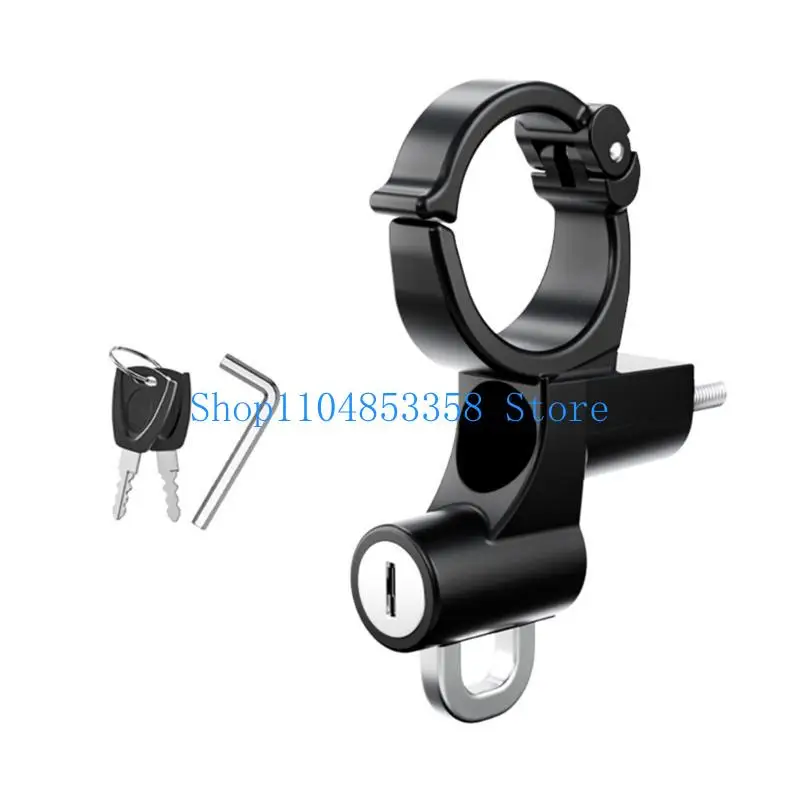 

652F 20-38 мм замок для мотоциклетных шлемов, противоугонный, защитный алюминиевый сплав, черный навесной замок для мотоциклов,