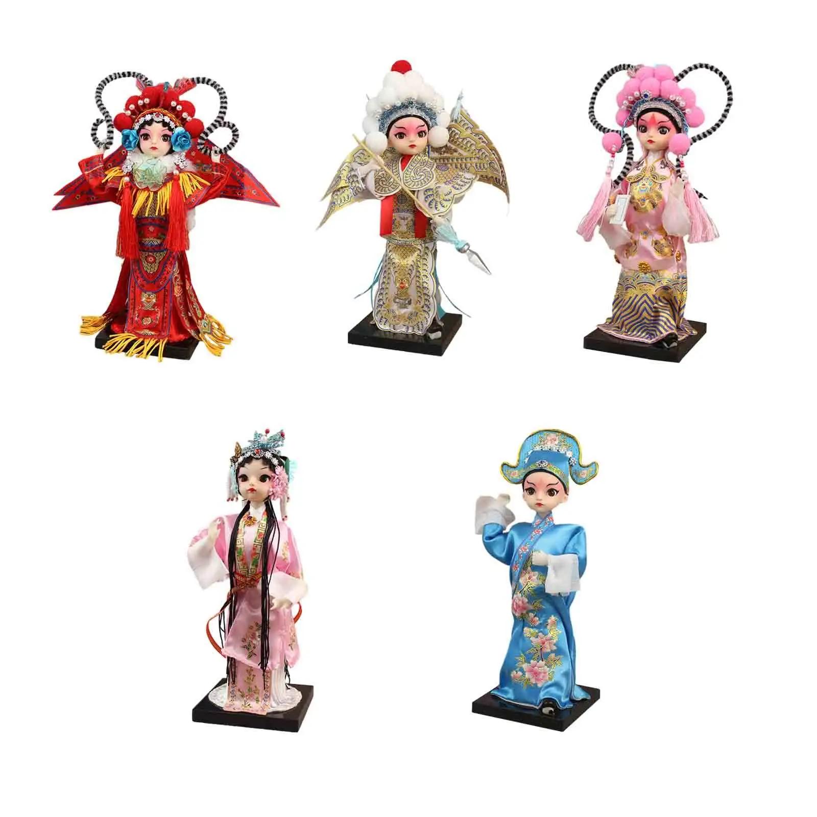 Chinese Doll Statue Table Decoration Traditional Figure Opera Sculpture for