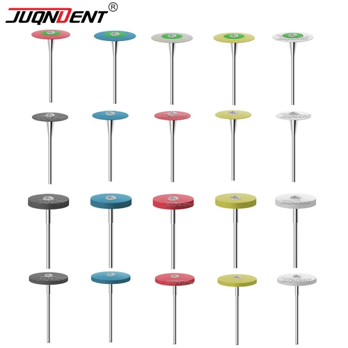 Ruedas de pulido de diamante de goma Dental, disco pulidor HP de 2,35mm para cerámica, porcelana, Zirconia, pulido, productos dentales