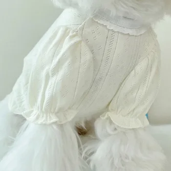 Hund Jacquard Blase Ärmel Hund Unterwolle Haustier Hund Teddy VIP Kleidung Großhandel Spot Kleidung Winter Hund Rock Weihnachts kleidung