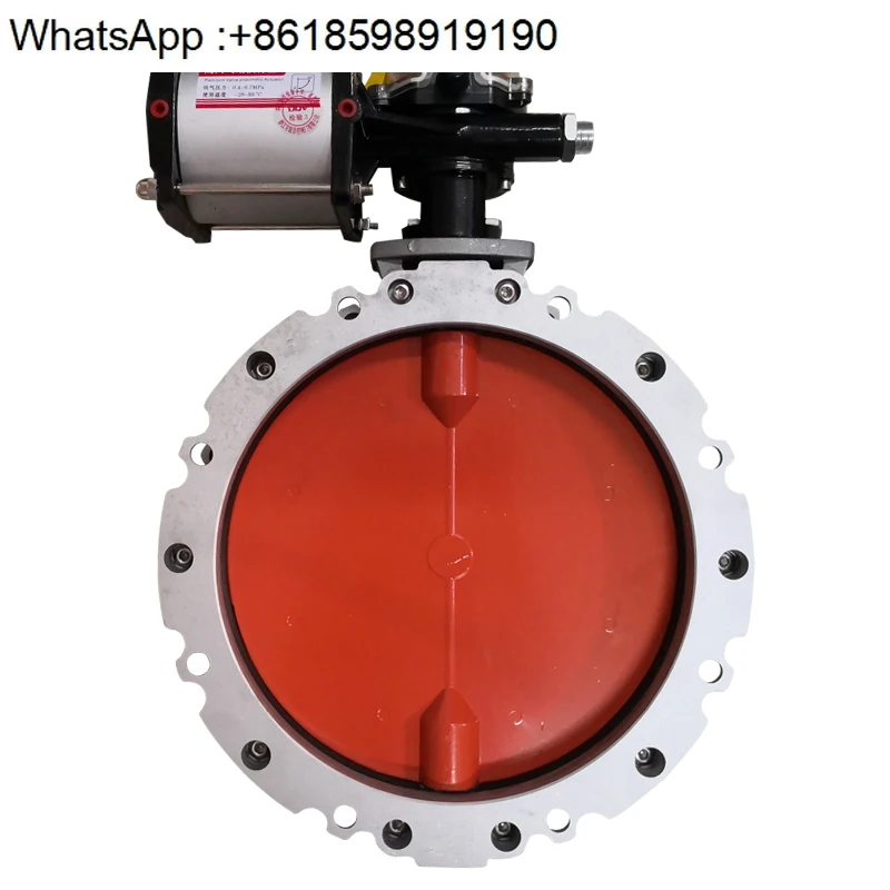 

Dust butterfly valve aluminum alloy plate powder DN100 single/double flange butterfly valve cement mixing plant