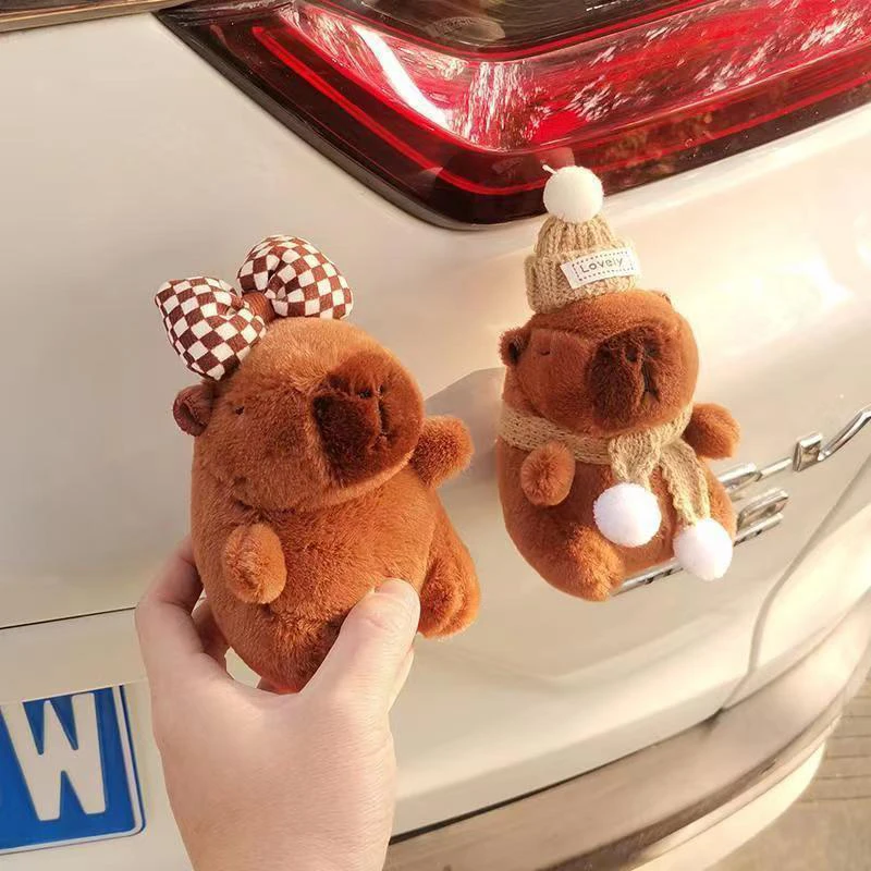 

Cute Plush Capibala Capybara Car Tail Pendant Car Trunk Exterior Doll Ornament