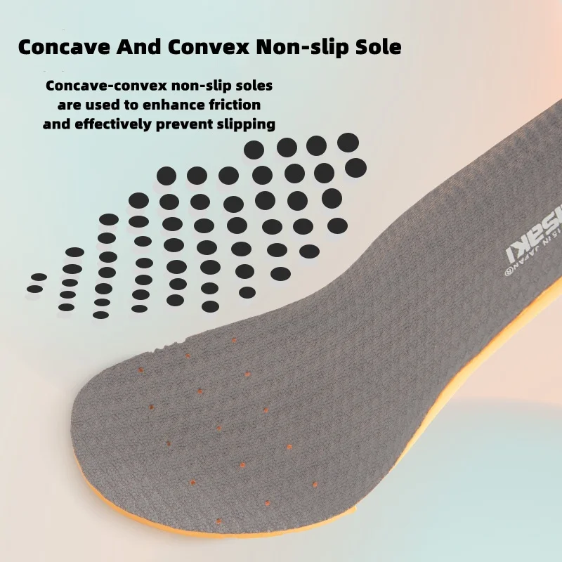 Kawasaki Non Slip Breathable Shoe Insole Shock Absorption Insole Suitable for Kawasaki CFT-22 CFT-27 Badminton Shoes Sneakers