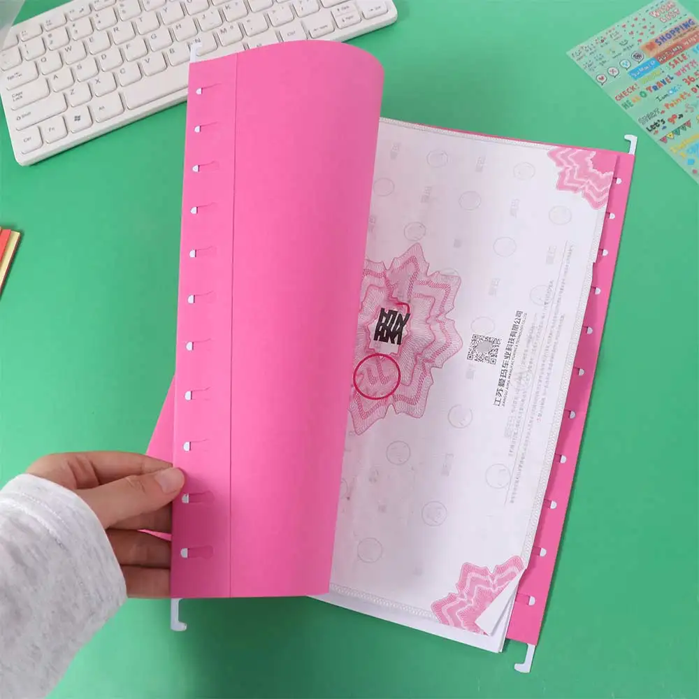 10PCS A4 행잉 파일 폴더 종이 편지 크기 행잉 파일 주최자 대용량 휴대용 문서 홀더