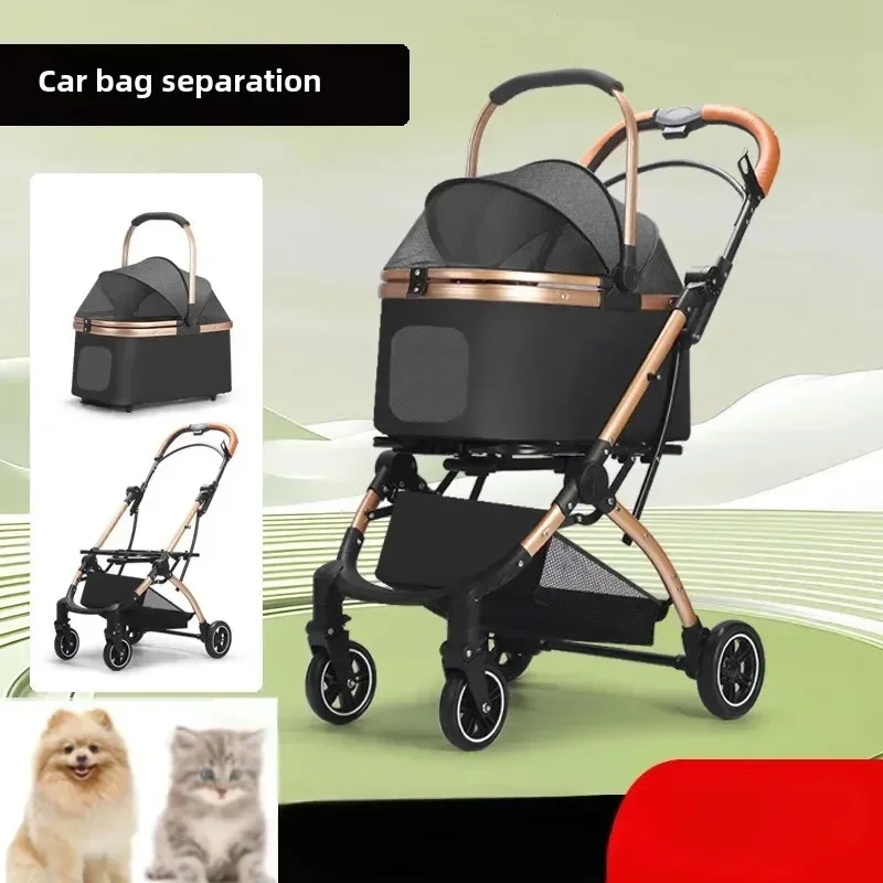 Foldable and Lightweight Pet Cart for Dogs Cats Small Dogs and Teddy Handcart That Can Be Separated