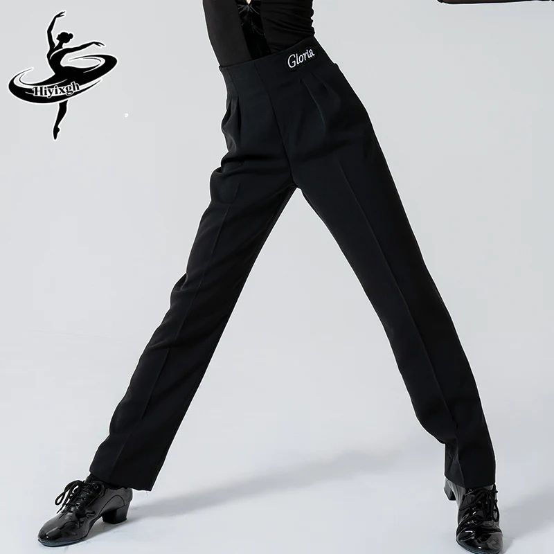 

Новые черные брюки для латиноамериканских танцев 2026 года для мальчиков, детская одежда для танго, тренировочные штаны для бальных соревнований и выступлений