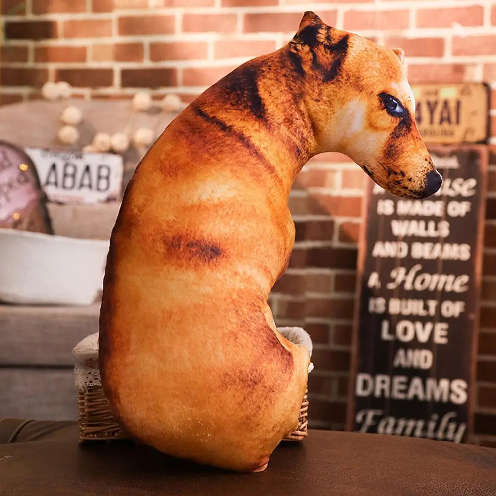 

Милая плюшевая игрушка с имитацией собаки, 3D печать, чучело, собака, плюшевая подушка, мягкая мультяшная подушка, детская кукла, домашний декор, подарок