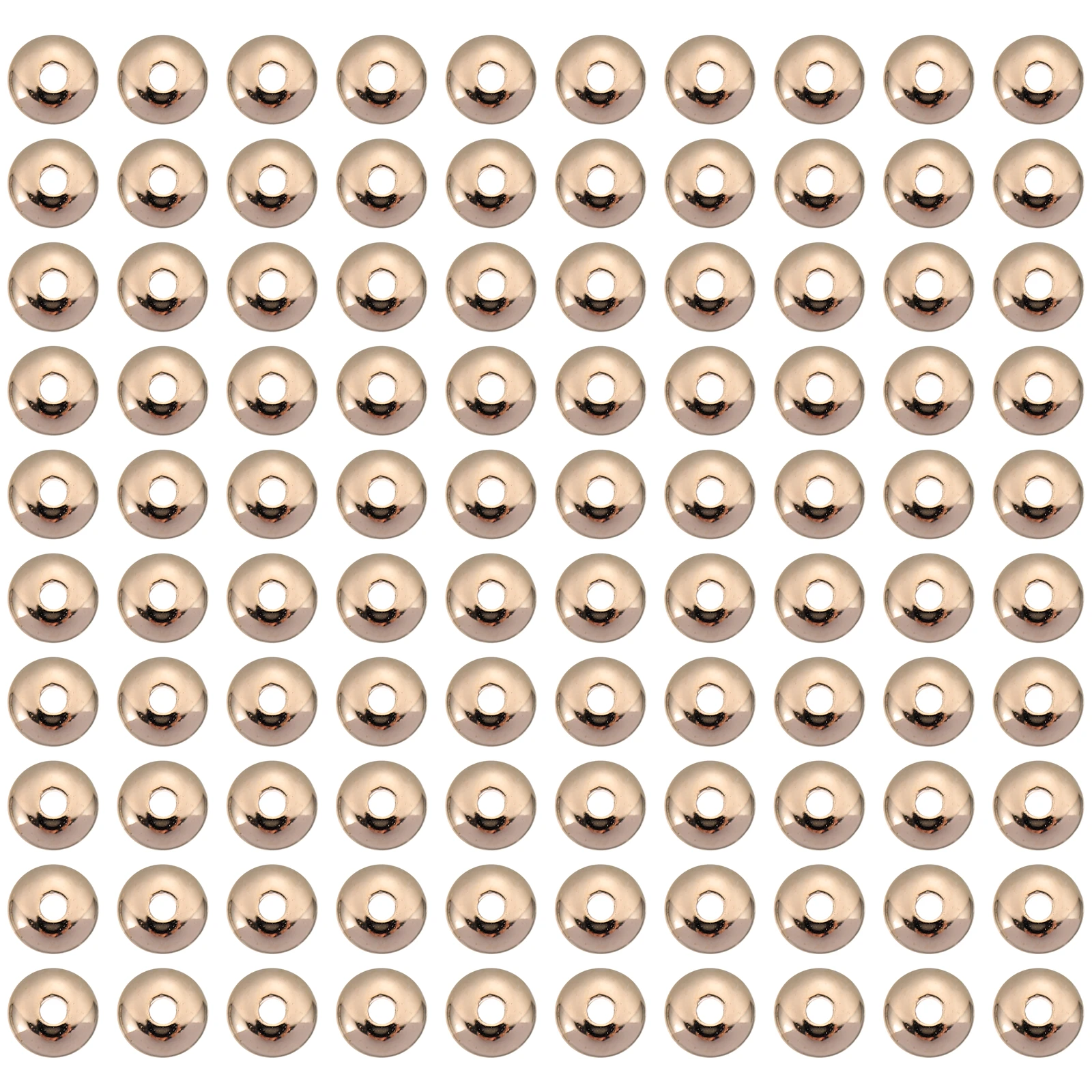 

1000 Pcs DIY Accessories Beads for Lanyard Making Gold Spacer Charm Bracelet Spacers