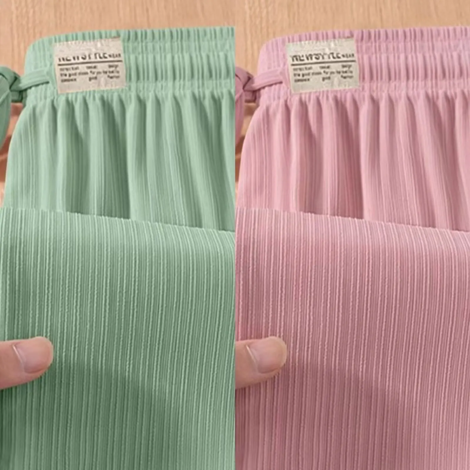 

Qui Dry, тонкие повседневные свободные брюки из ледяного шелка, женские летние спортивные длинные брюки с прямыми штанинами, дышащие брюки для отдыха