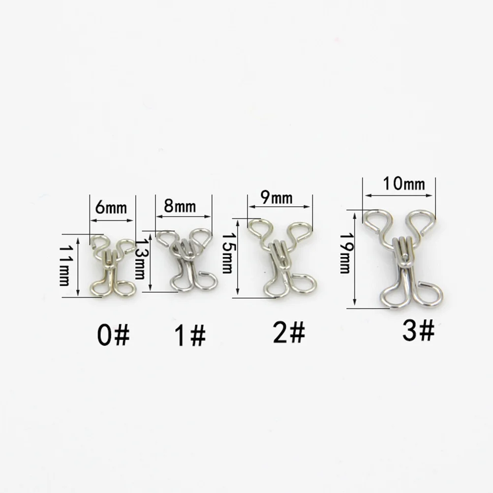 

100Pcs Metal Closure Tools for Clothing Sewing Projects Silver Black Longtime Application Jewelry Clasp