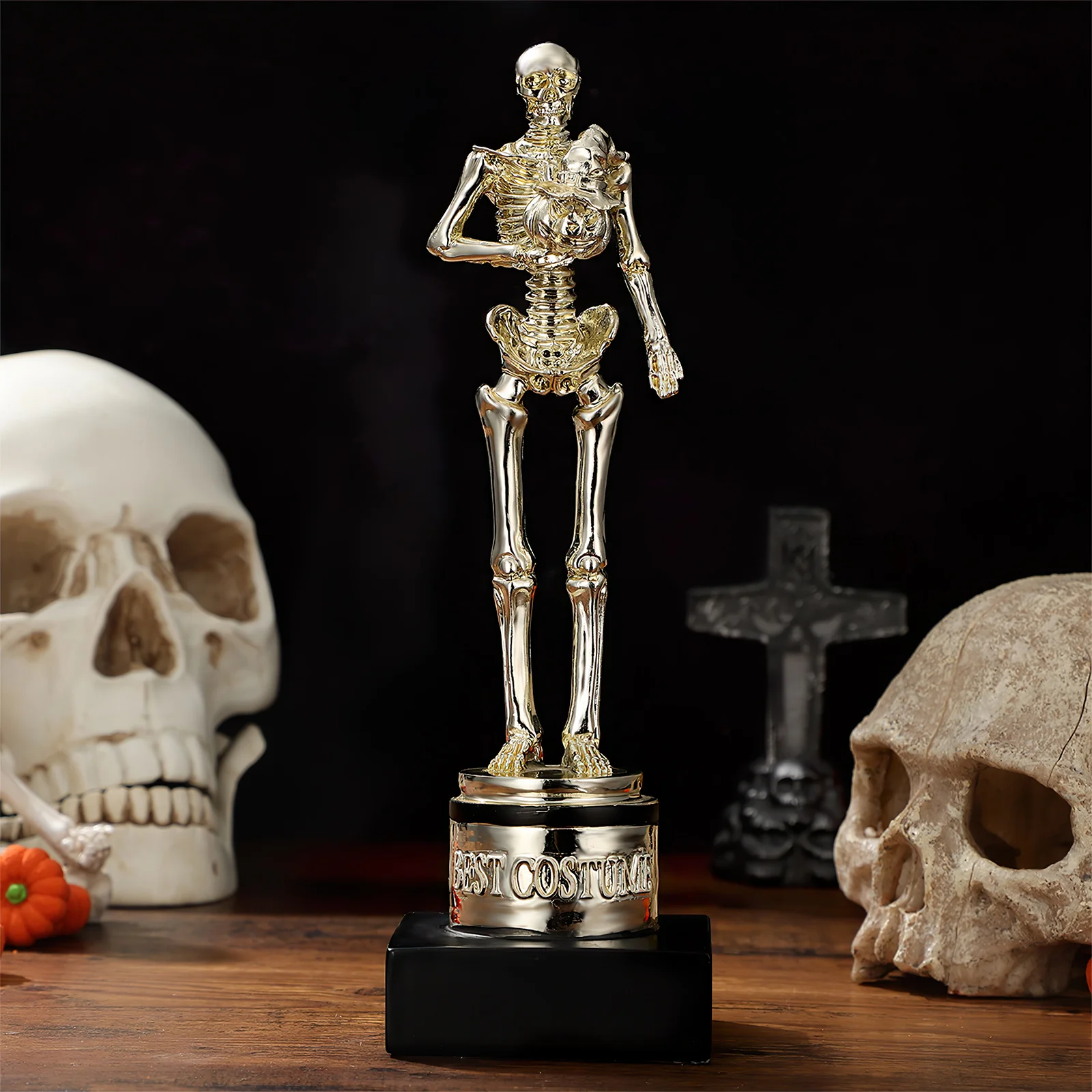 

Halloween Trophy Golden Award Best Costume Prize For Party Contest Ceremony Golden Trophy Decoration