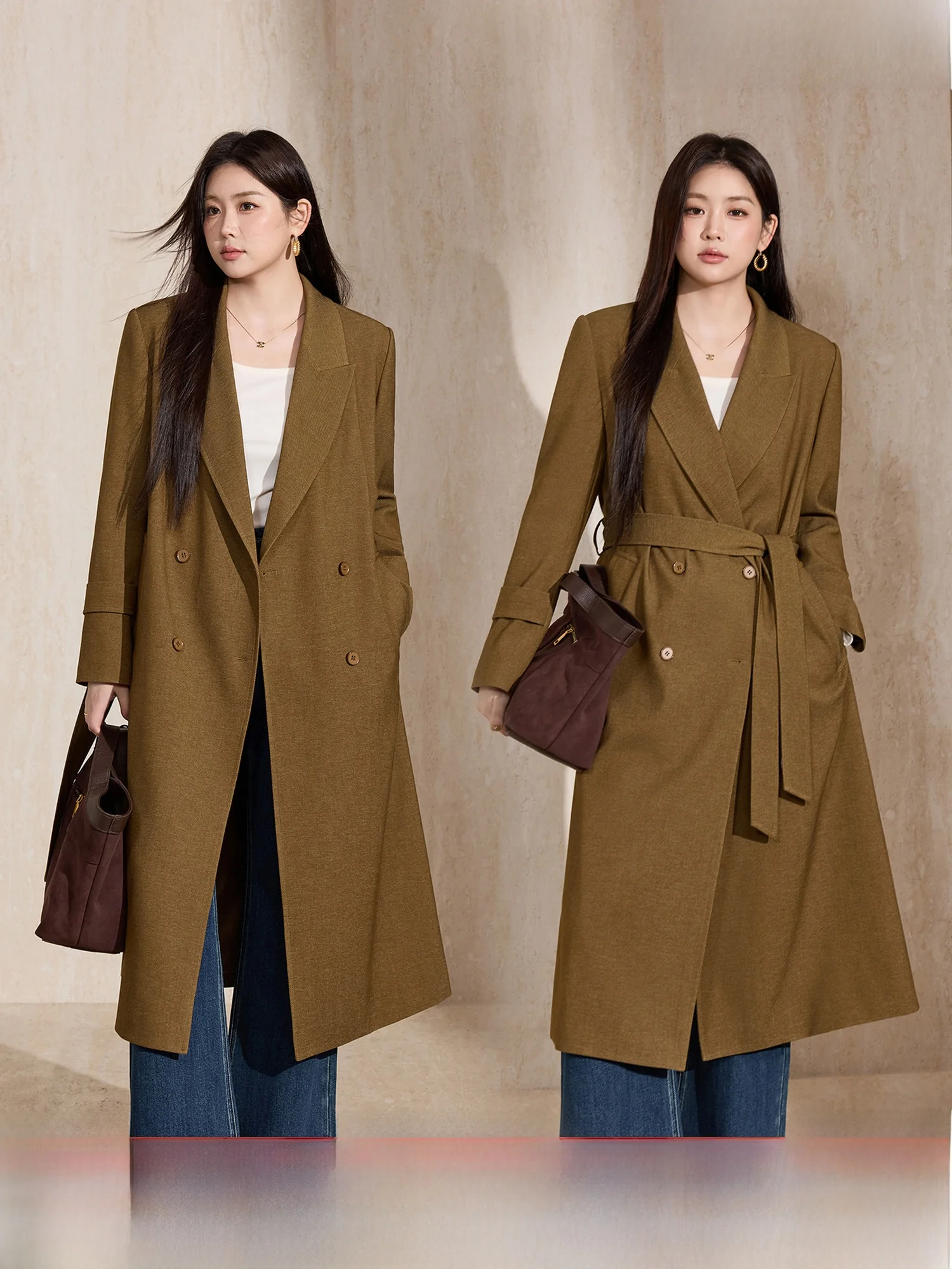 

Синяя женская ветровка большого размера с двойной застежкой на пуговицах и воротником-стойкой, модная, для повседневной носки, осенняя новинка