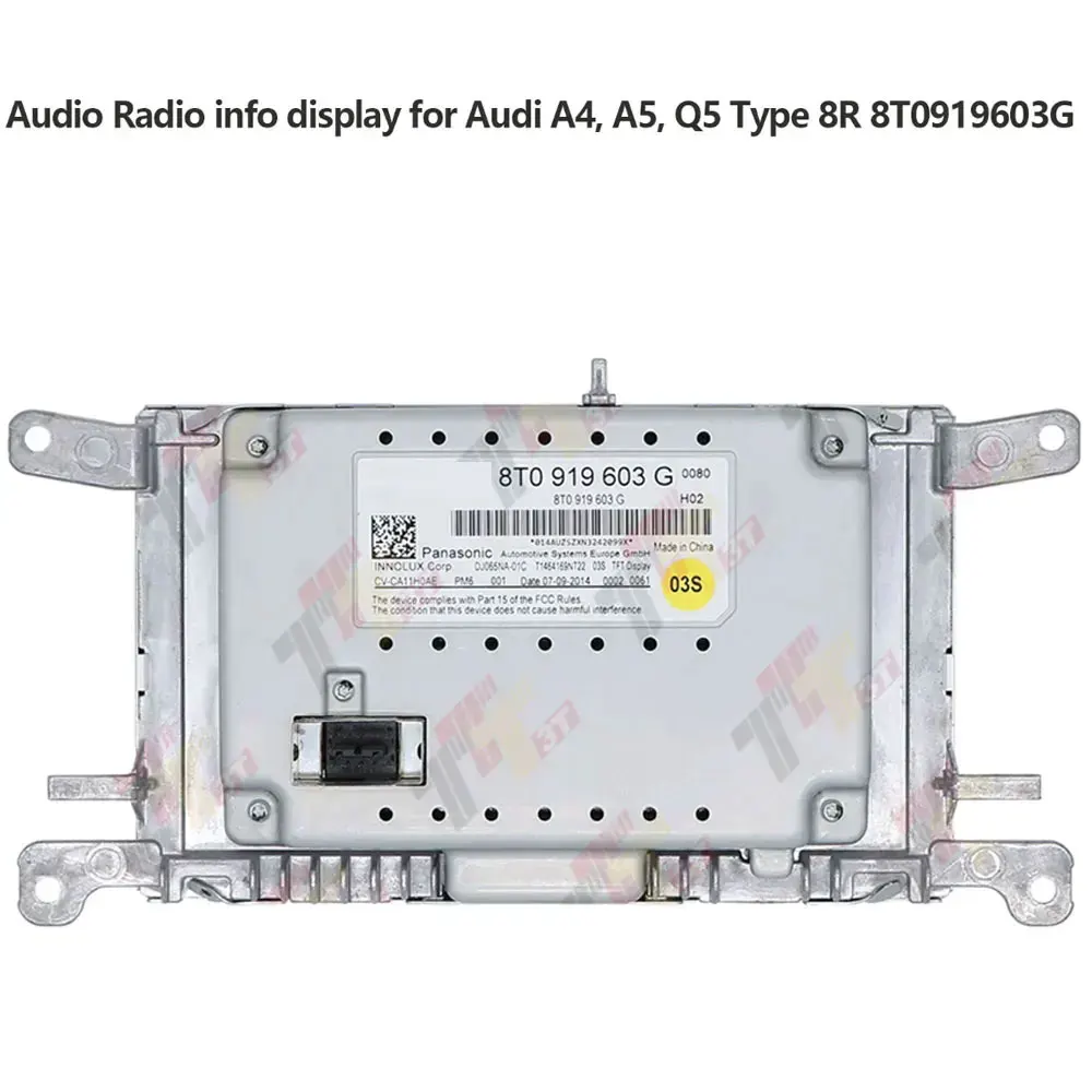 

Audio Radio info Display for Audi A4, A5, Q5 Type 8R 8T0919603G