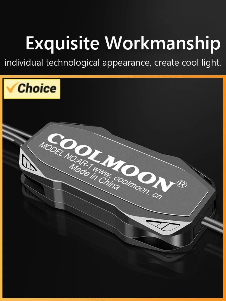 for CoolMoon AR-1 AURA ARGB Mini Controller Cable 3 Pin to SATA for Fan Light Strip