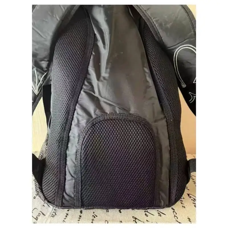 Bloom Retro Large Capacity Black Backpack College Student Print Schoolbag Women 2025 Vintage Versatile Y2k Backpacks Aesthetic