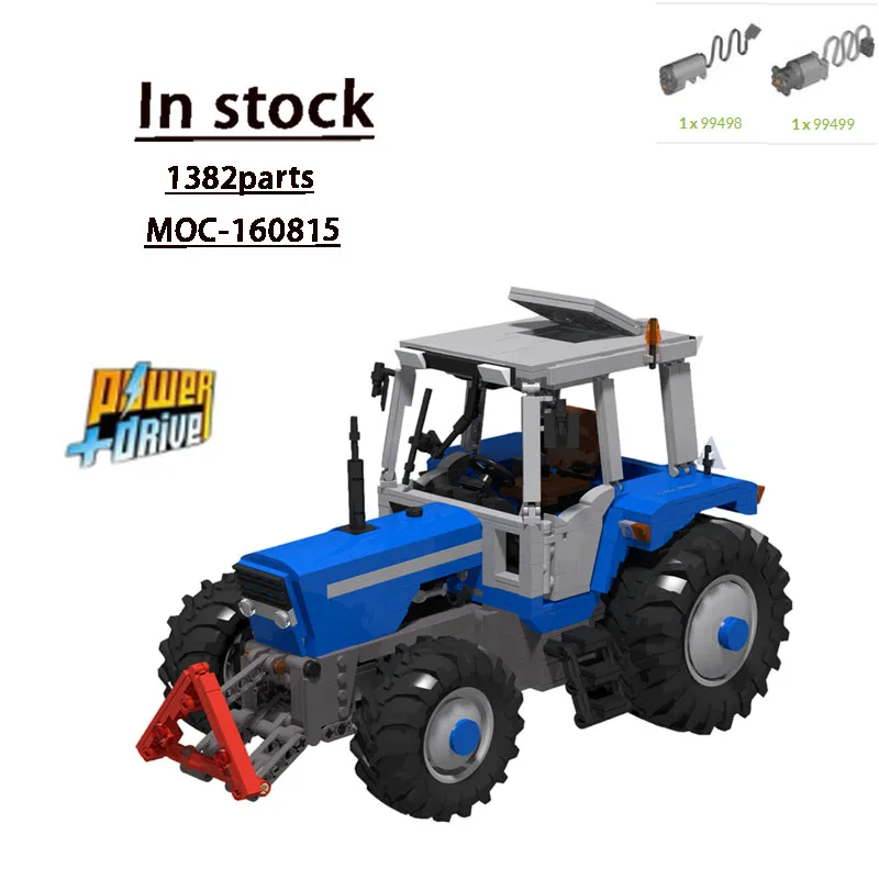 

MOC-160815 Landini трактор сельскохозяйственный транспортер строительные блоки модель 1382 детали MOC креативные строительные блоки для мальчиков и детей на день рождения игрушки