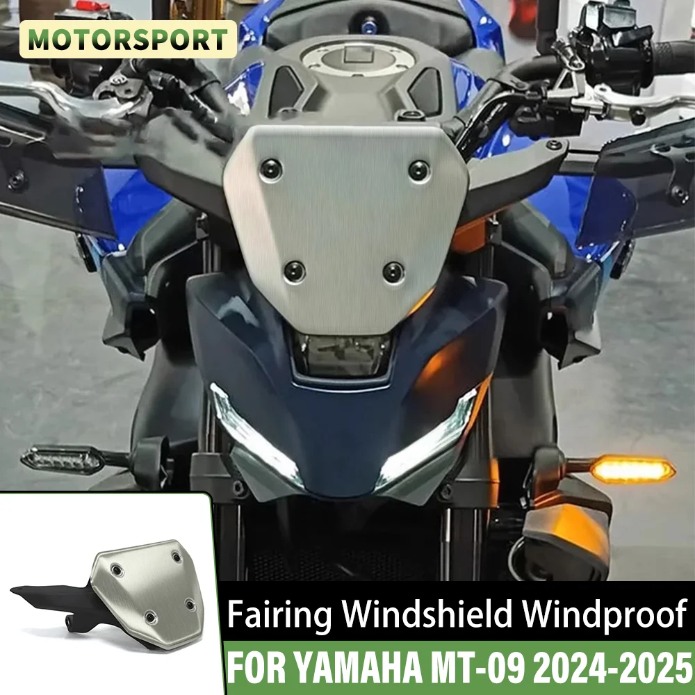 

For YAMAHA MT 09 MT-09 mt09 2024 2025 Front Fairing Windshield Motorcycle Accessories Windscreen Windproof Screen Wind Deflector