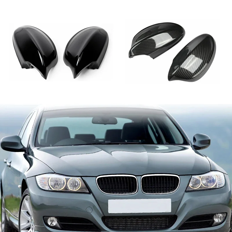 

for BMW 3 E81 E87 E90 E91 E93 LCI 06-08 Car Trim Rearview Mirror Decor Caps Side Cover Replacement 51167135097 51167135098