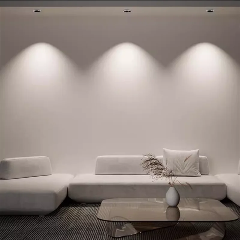 العسل تسليط الضوء على جزءا لا يتجزأ من LED النازل 9W12W15W18W20W24W AC90-260V COB الألومنيوم مصباح السقف بقعة ضوء صالون CRI 98