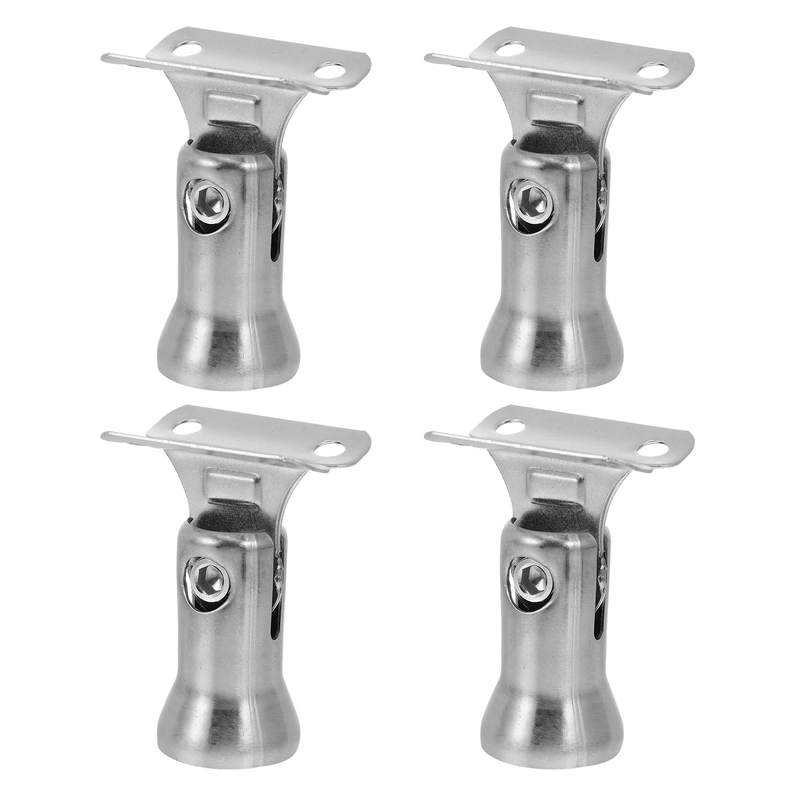 4 PCS Stair Railing Post Handrail Bracket Banister Column Activity Head 304 Stainless Steel Support