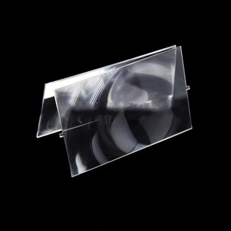 DIY Projector Lens Fresnel Lens Solar 140x90mm Focal Length 185mm 120mm Plane Magnifier Plastic 2PCS Optical Glass