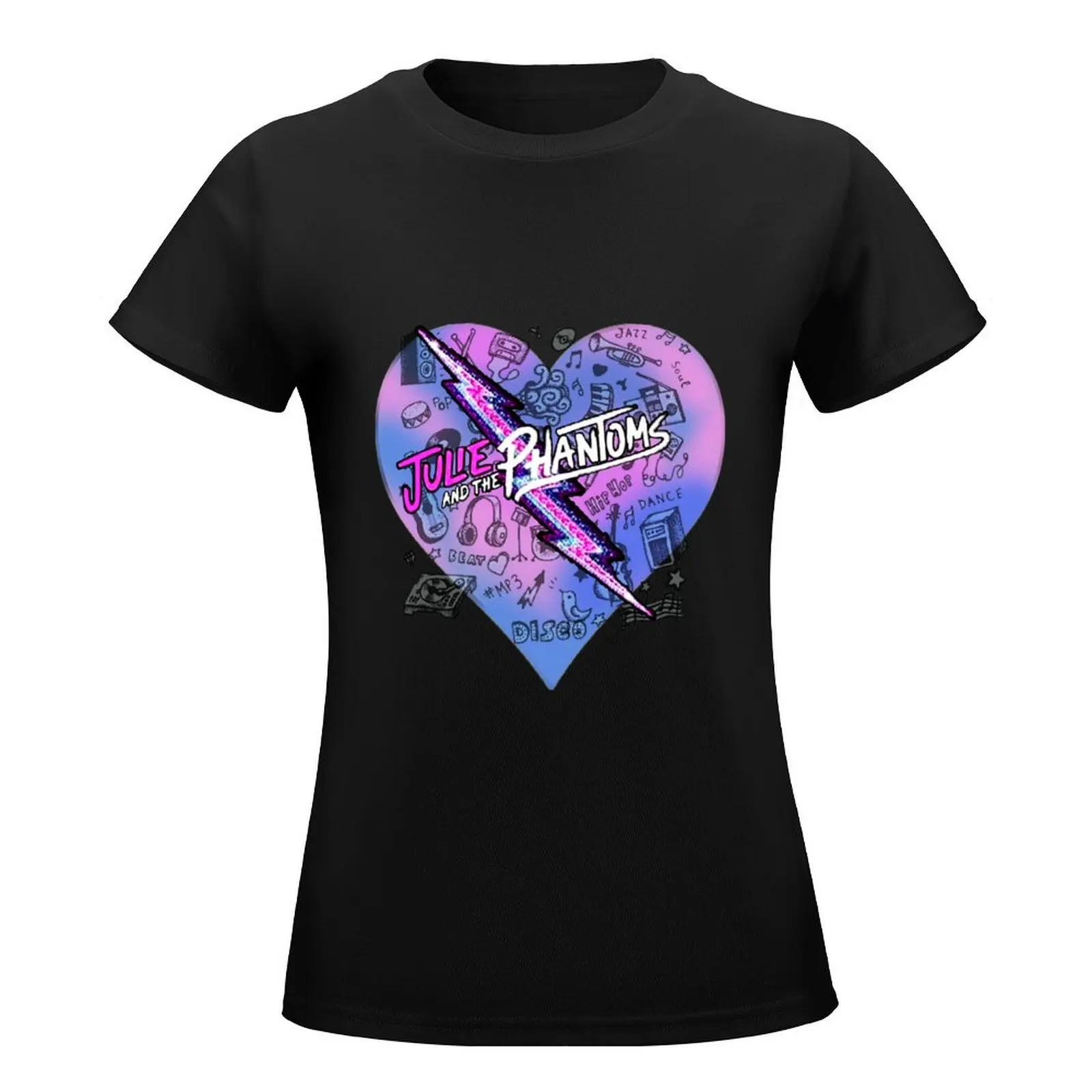 Julie And The Phantoms luke heart T-Shirt funny cute tops summer tops Womens graphic t shirts