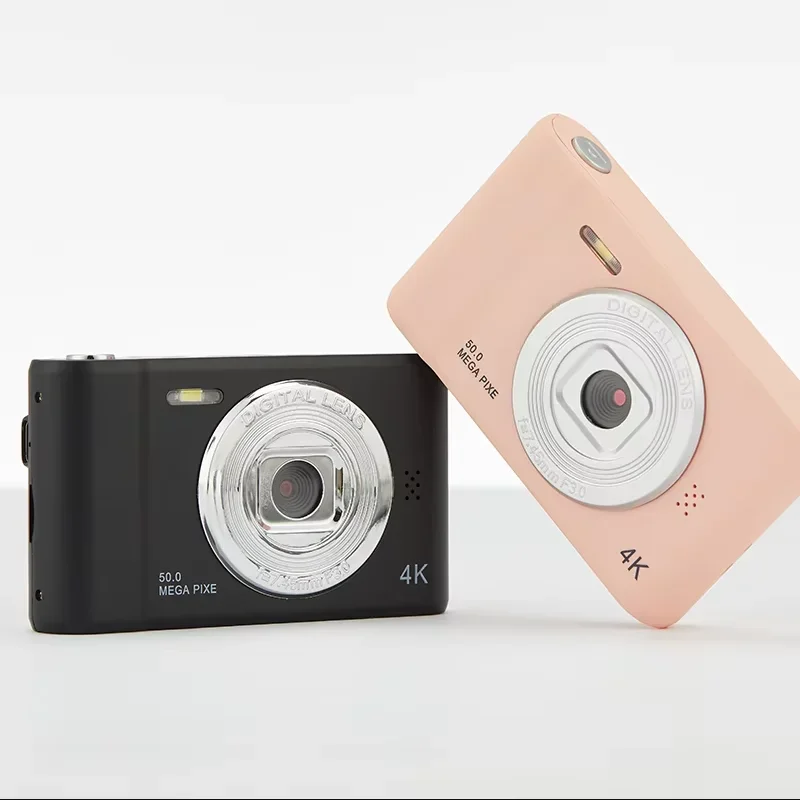 

4K Digital Camera 50 Megapixels HD Photography Travel Selfie Camera 2.4 inch Screen Entry-Level Kids Campus Selfie Mini Camera
