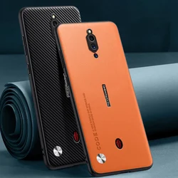 Luxury PU Leather Case For Nubia Red Magic 5G 5S Matte Back Cover Silicone Full Protection Phone Case For RedMagic 5G 5S Coque