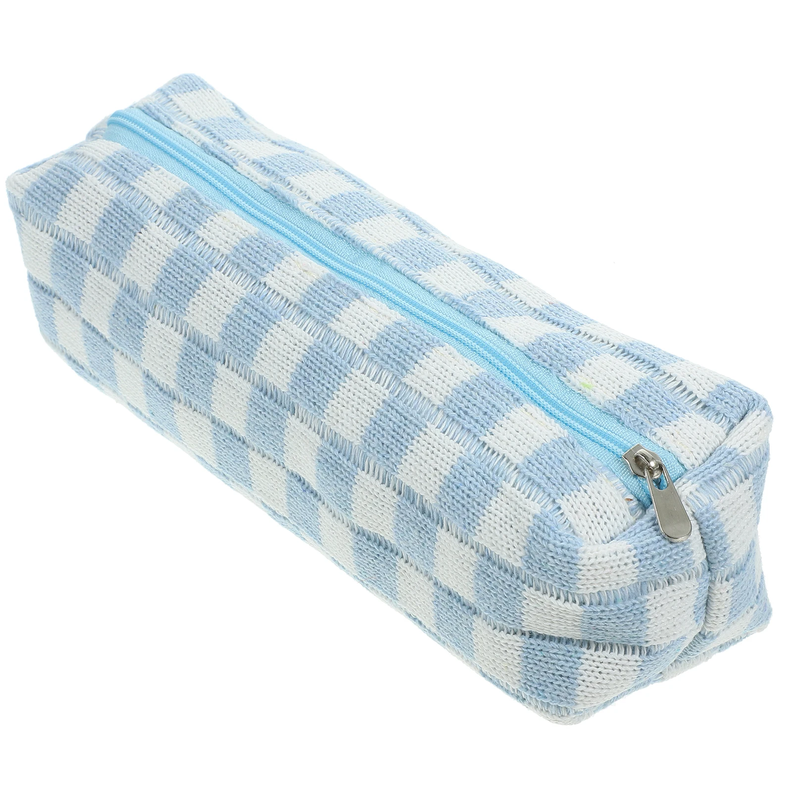 

Checkerboard Pencil Case Coffee Small Large Capacity Lightweight Durable Washable Reusable Smooth Zipper Teen Adorable ganizer