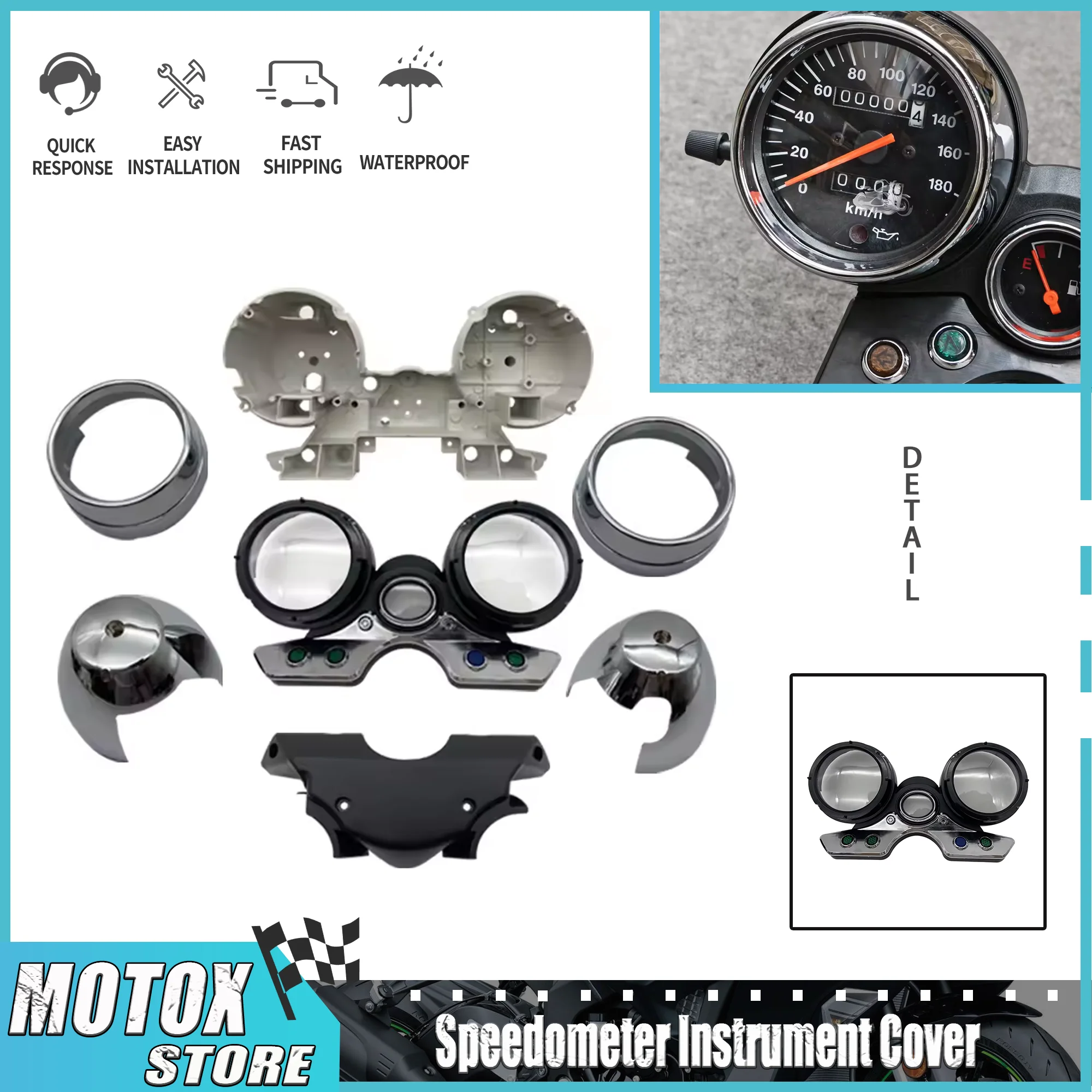 Tachometer Speedometer Meter Instrument Gauge Case GSX 250 400 Fit For Suzuki GSX250 GSX400 GSX750 Inazuma 400 GK7AB GSX1200