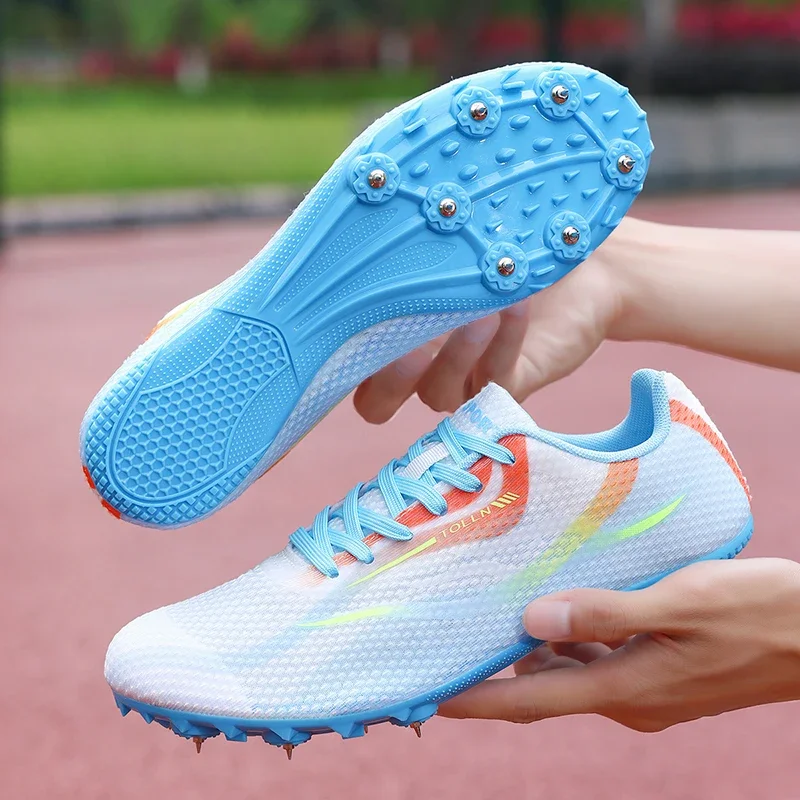 

Беговые кроссовки Brand Race Sprint для мужчин и женщин: профессиональные легкоатлетические шиповки для трека, дышащие, для бега по шоссе и полям