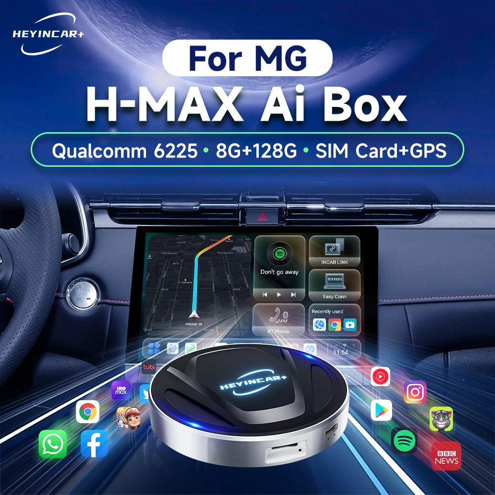 

2024 HEYINCAR Android 13 8GB+128GB for Netflix For MG ZS EV MULAN MG4 MG5 EHS MARVEL R MAXUS For YouTube Car Play GPS 4G LTE