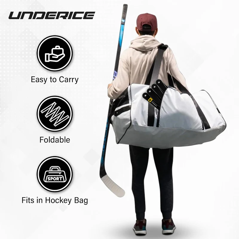 أداة تدريب الالتصاق خفيفة الوزن معدات تدريب هوكي الجليد قابلة للتعديل 5/7-قسم لعصا التحكم في العفريت والسرعة