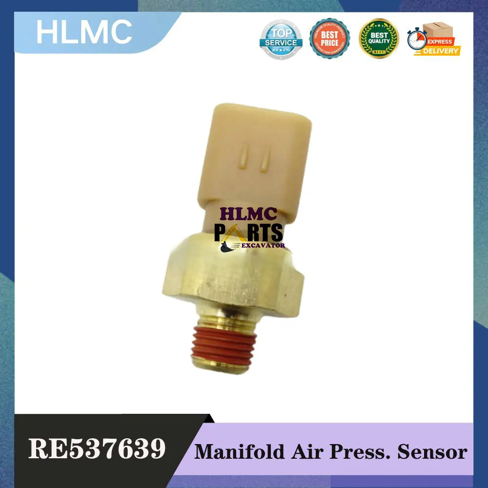 RE537639 Manifold Air Press. Sensor for Deere 130G 160GLC 180GLC 210G 250GLC 290GLC 300GLC 350GLC 380GLC 1210E 1510E