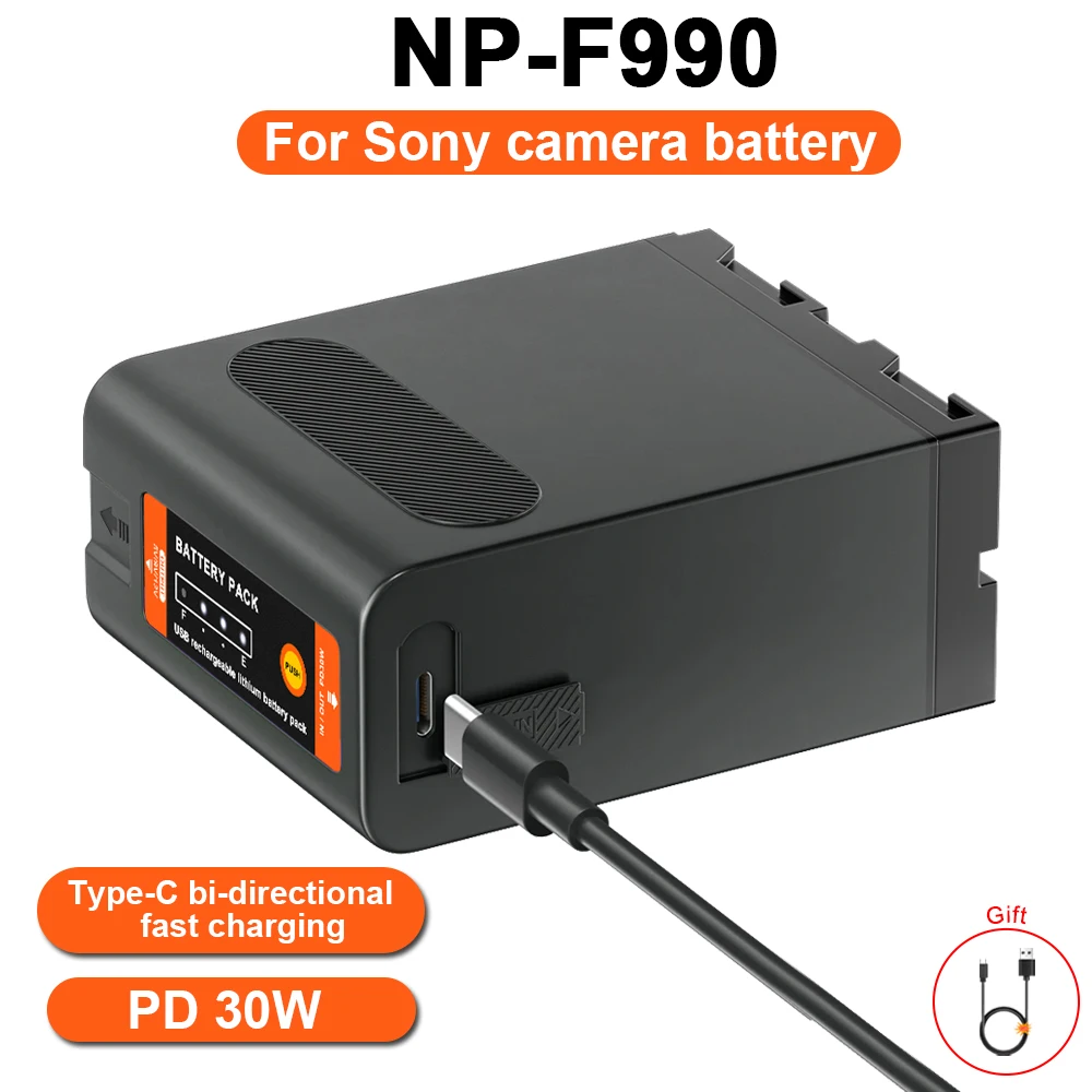 13400mAh NP-F990 Li-ion Battery with LED Power Indicator for Sony CCD-TR425E, CCD-TR427, CCD-TR427E, CCD-TR500, CCD-TR511E