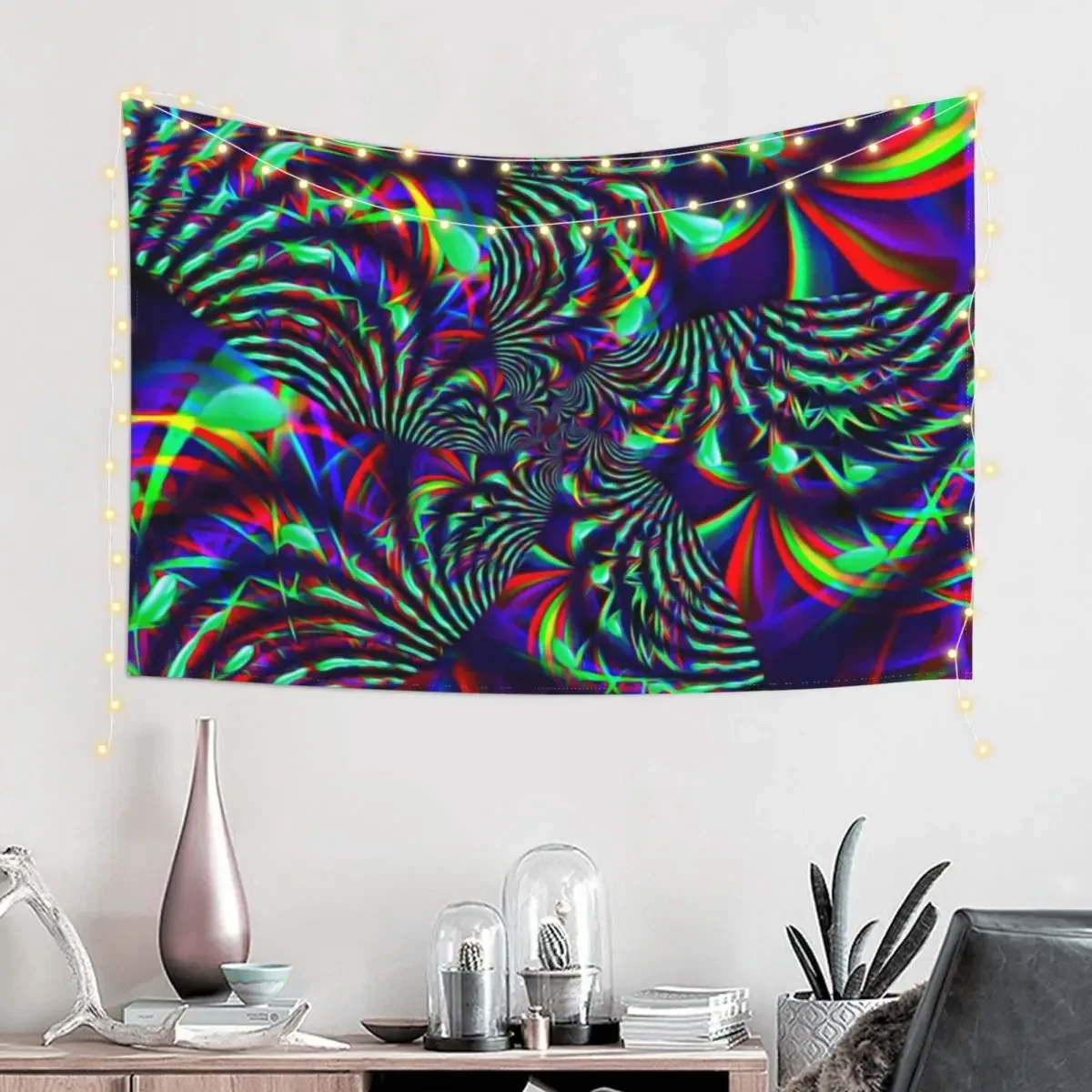 Slime Burst Fractal Tapestry Cute Room Things Nordic Home Decor Tapestry