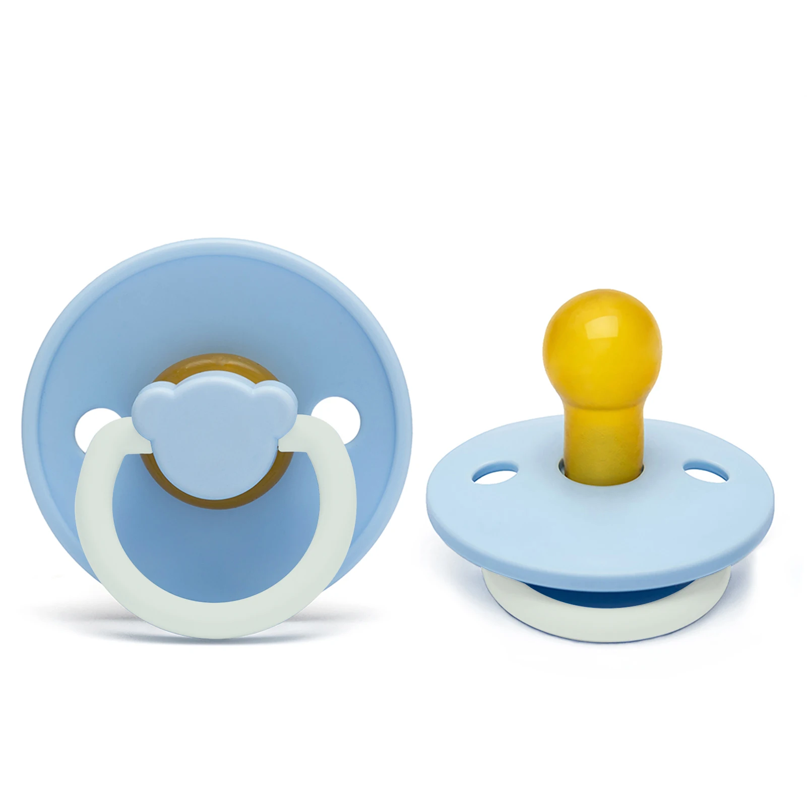 Erduo Baby reborn Latex nipple Night Pacifiers For newborn infants babies sucking in nighttime Glow in the Dark from 0 12 months