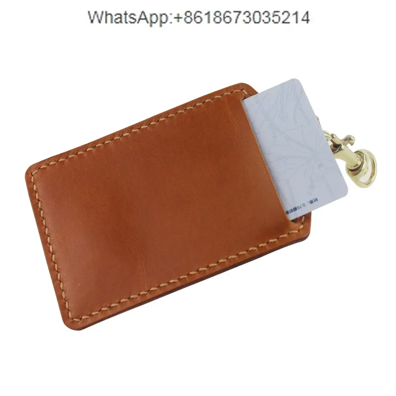 T076 work permit cover, bus bank card cover, handmade leather goods, laser knife mold