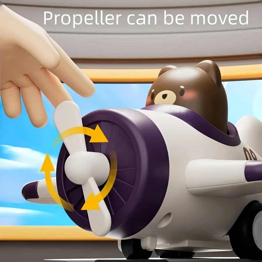 รถของเล่นการ์ตูนรูปสัตว์บังคับด้วยมือ รถเล็กเด็กผู้ชาย กดไปข้างหน้า รถวิศวกรรมพลังงานเฉื่อย ของเล่นสำหรับเด็กชายและเด็กหญิง