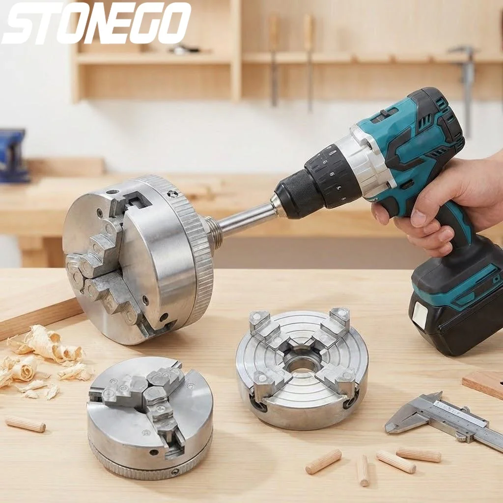 

Heavy Duty Self Centring Electric Lathe Drill Chuck 3/4 Jaws M12 x 1 mm High Precision Drilling Tool Accessories