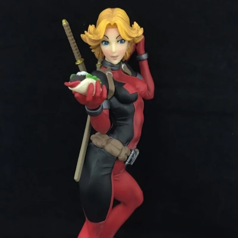 Hot Lady Deadpool 24cm Action Figure X Men Anime Cartoon Bishoujo Statue Model Toy Doll Room Decor Collection Toys Birthday Gift