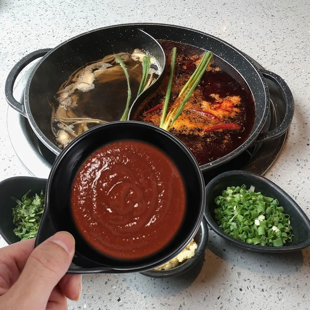 

Dipping Dish Sauce Plates Wear resistant Bowl Multi function Household Serving Fruit Storage Delicate Design Kitchen Table