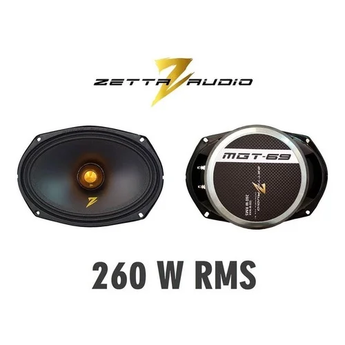 Par Auto Speaker Zetta Audio Mgt-69 Pol 520W Rms