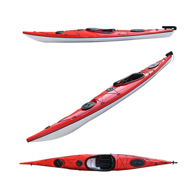 

Light Touring Ocean Kayak Abs Thermoformed Racing Thermoform Kayak With Skeg Double Sea Kayak