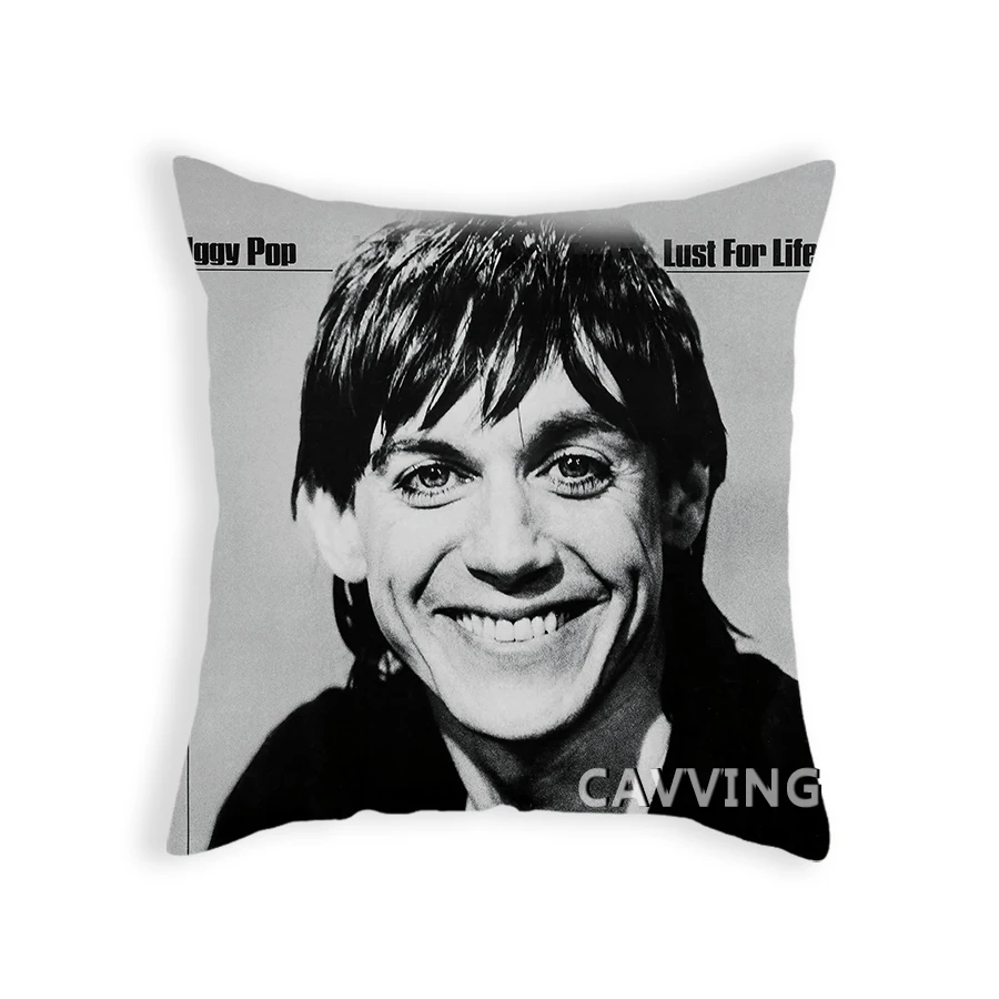 Iggy Pop  3D Printed Polyester Decorative Pillowcases Throw Pillow Cover Square Zipper Cases Fans Gifts Home Decor  F01