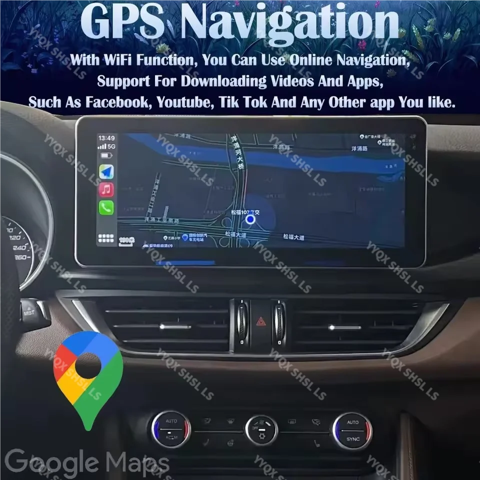 

For Alfa Romeo Giulia Stelvio 2015 - 2020 Android Car Radio Stereo Receiver Autoradio Multimedia Player GPS Navi Head Unit