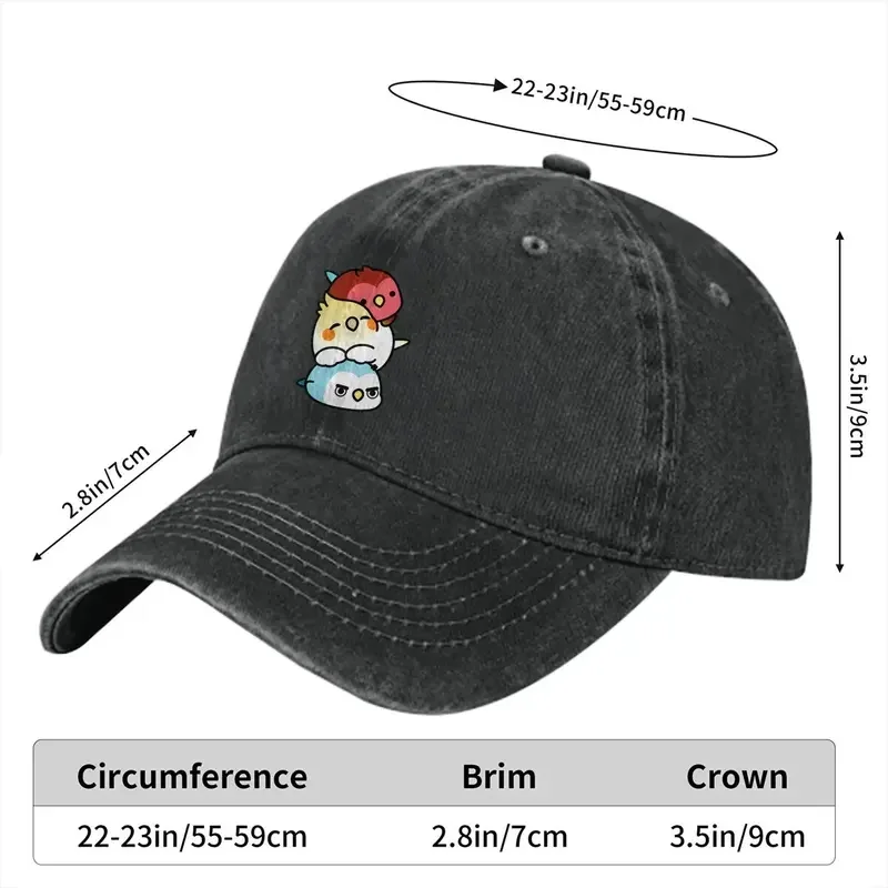 Cody And Friends Dango Baseball Cap Men Hats Women Visor Protection Snapback Parrot Birds Pet Caps